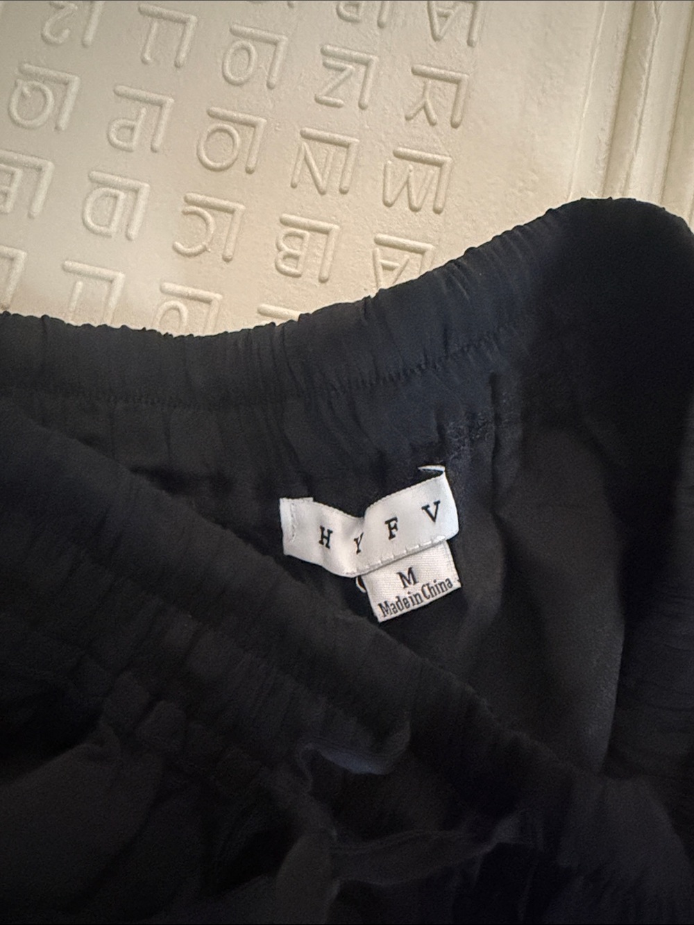 Women’s Ruffle Mini Skirt - Black / White. Small and medium - Picture 3 of 12